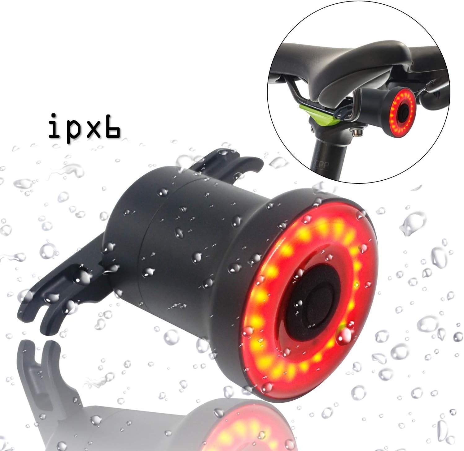 ENFITNIX Bike Tail Light Ultra Bright Rear Bike Light USB