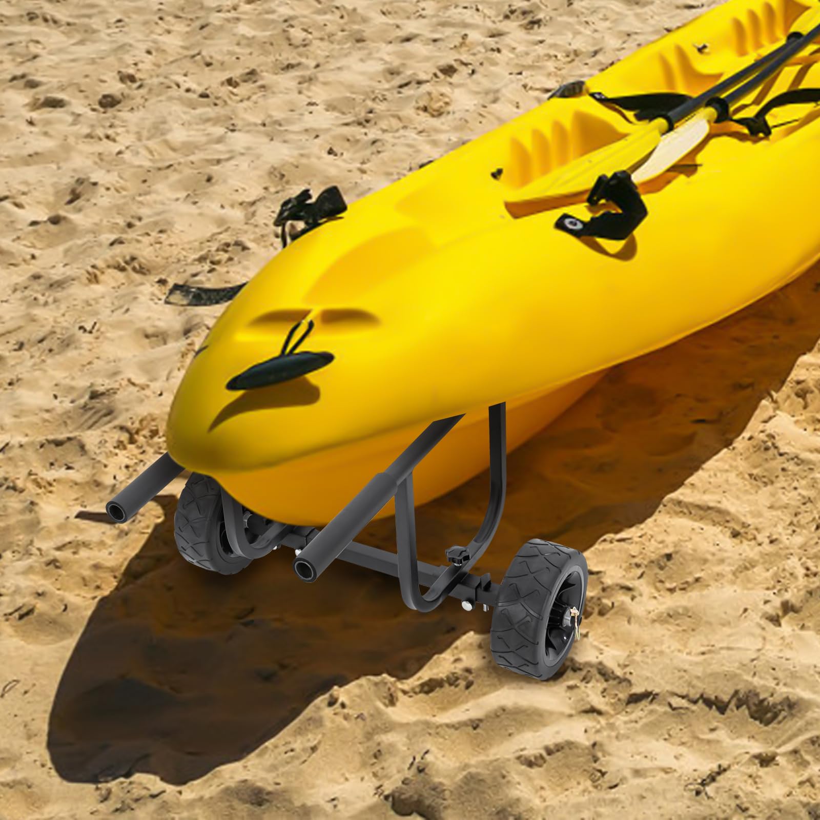 FLYHERO Boat Dolly Cart Transport Carrier Sailboat Trailer Cart Dolly for Small Boat Heavy Duty 220lbs