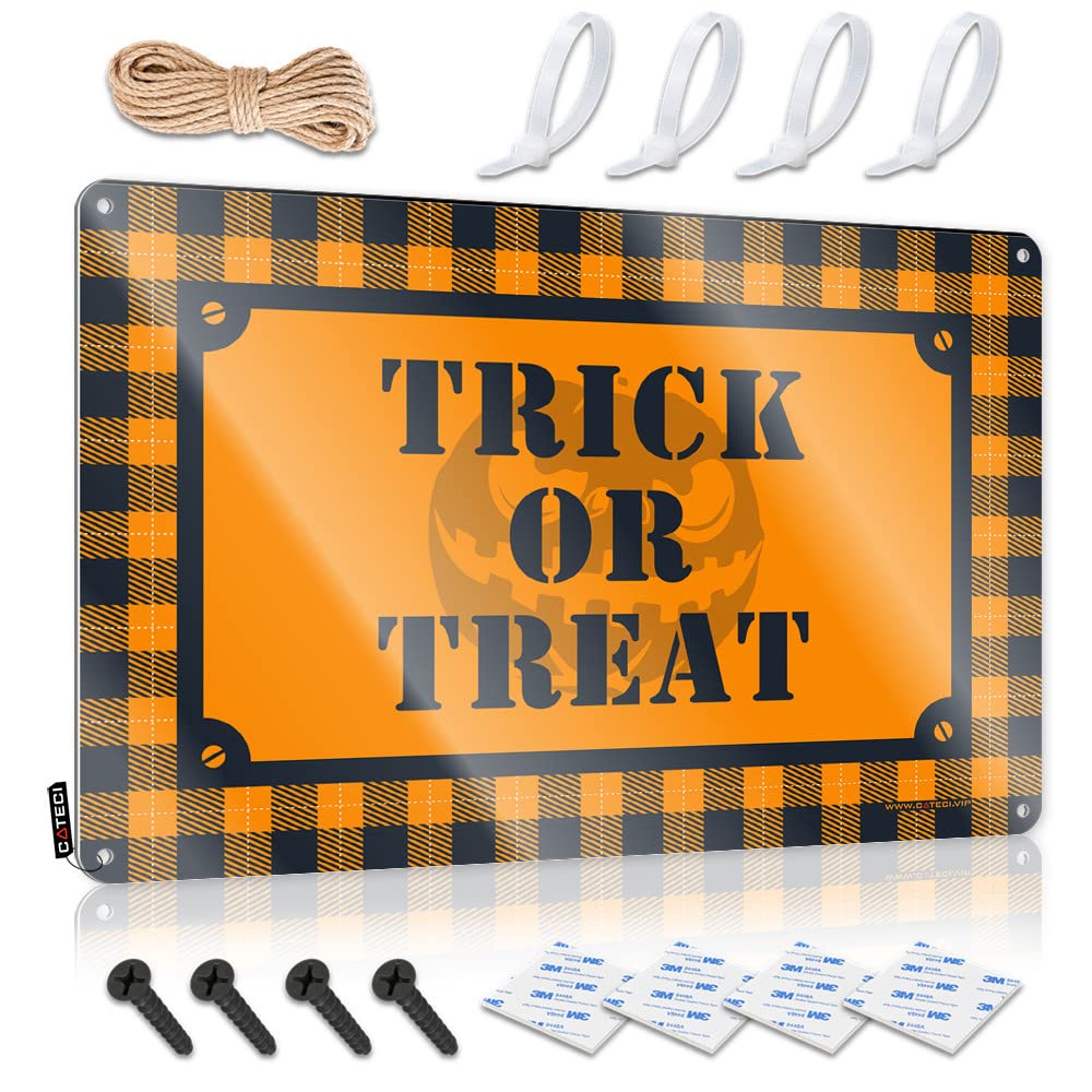 Panneaux de barbecue en plein air Trick or Treat finition soignee pour decoration unique