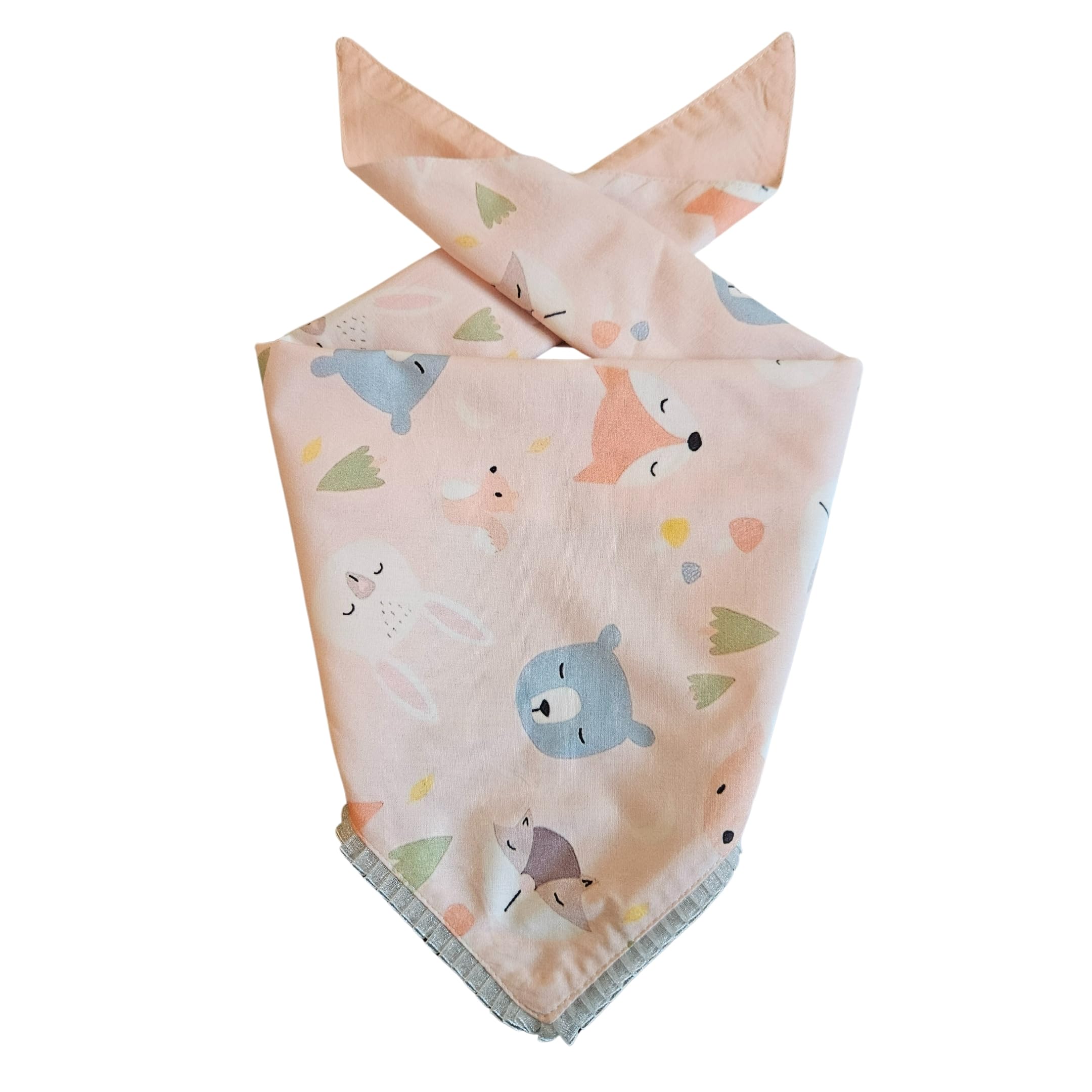 All For Fur Dog Bandana | Knot & Tie | Adjustable Cotton Bandana/Scarf | Luxury Dog Accessories | Scarf for Large (L) to X-Large (XL) Dogs | Peach Night Night (B0CL2JKLG1) Amazon Price History, Amazon Price Tracker