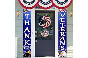 Veterans Day Decorations, 71“ X 12“ Thank You Veterans Porch Banners