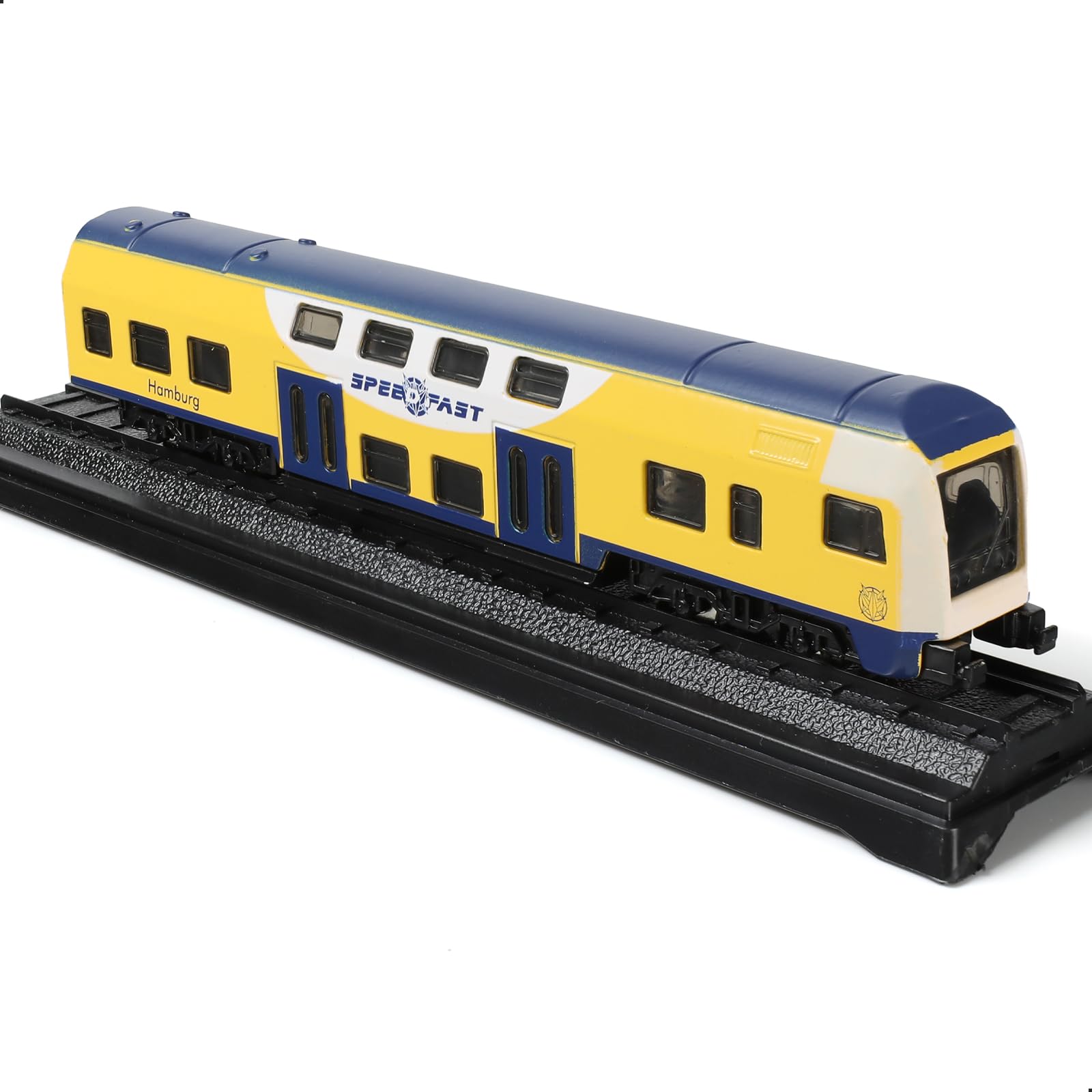 Risopen 48 Scale Double Decker Subway Train Model Alloy
