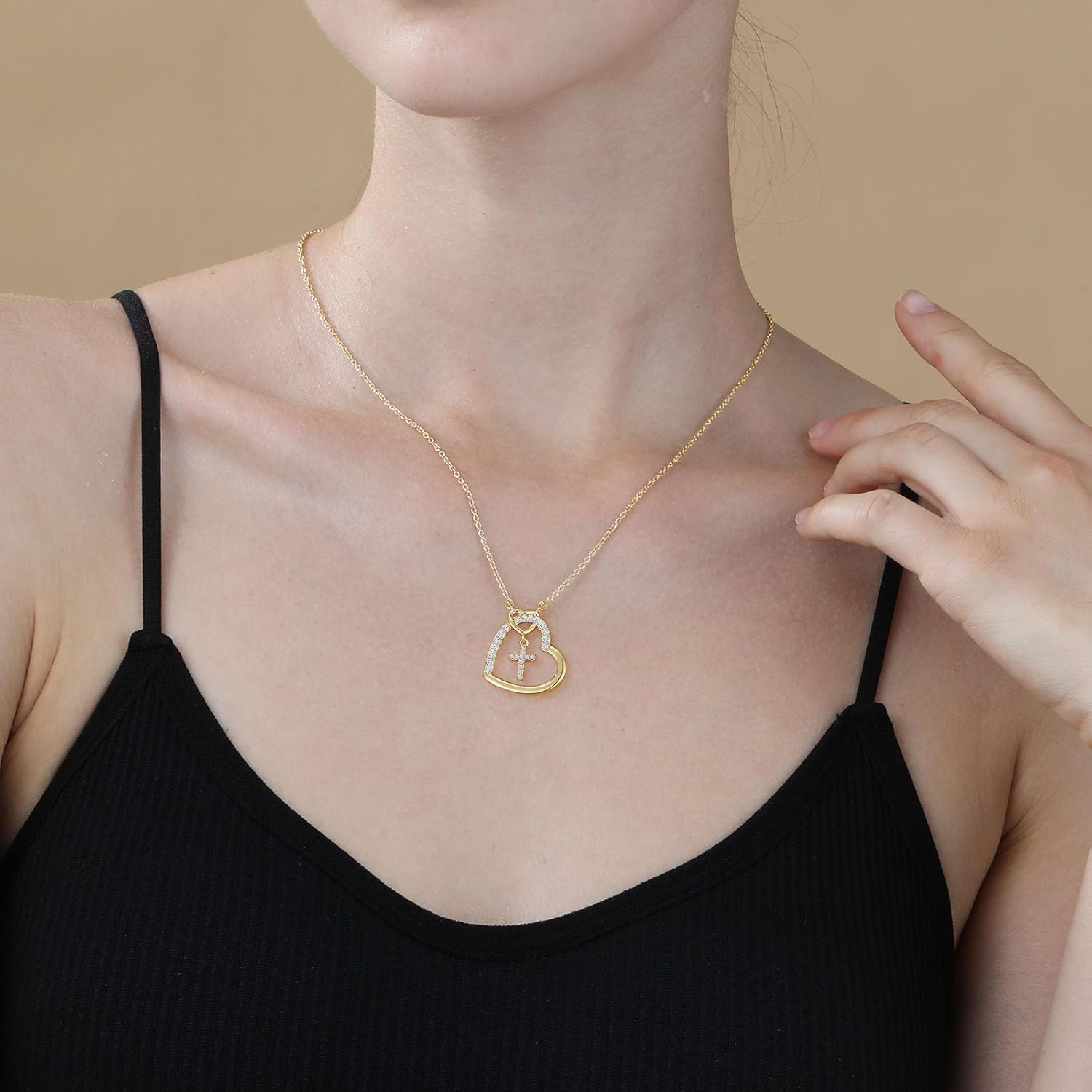 Happy 6th 7th 8th 9th 10th 11th 12th 13th Birthday Necklace Gifts for Girls, 14K Gold Plated Necklace Religious Christian Jewelry for Her 16+3 Inches - Image 5