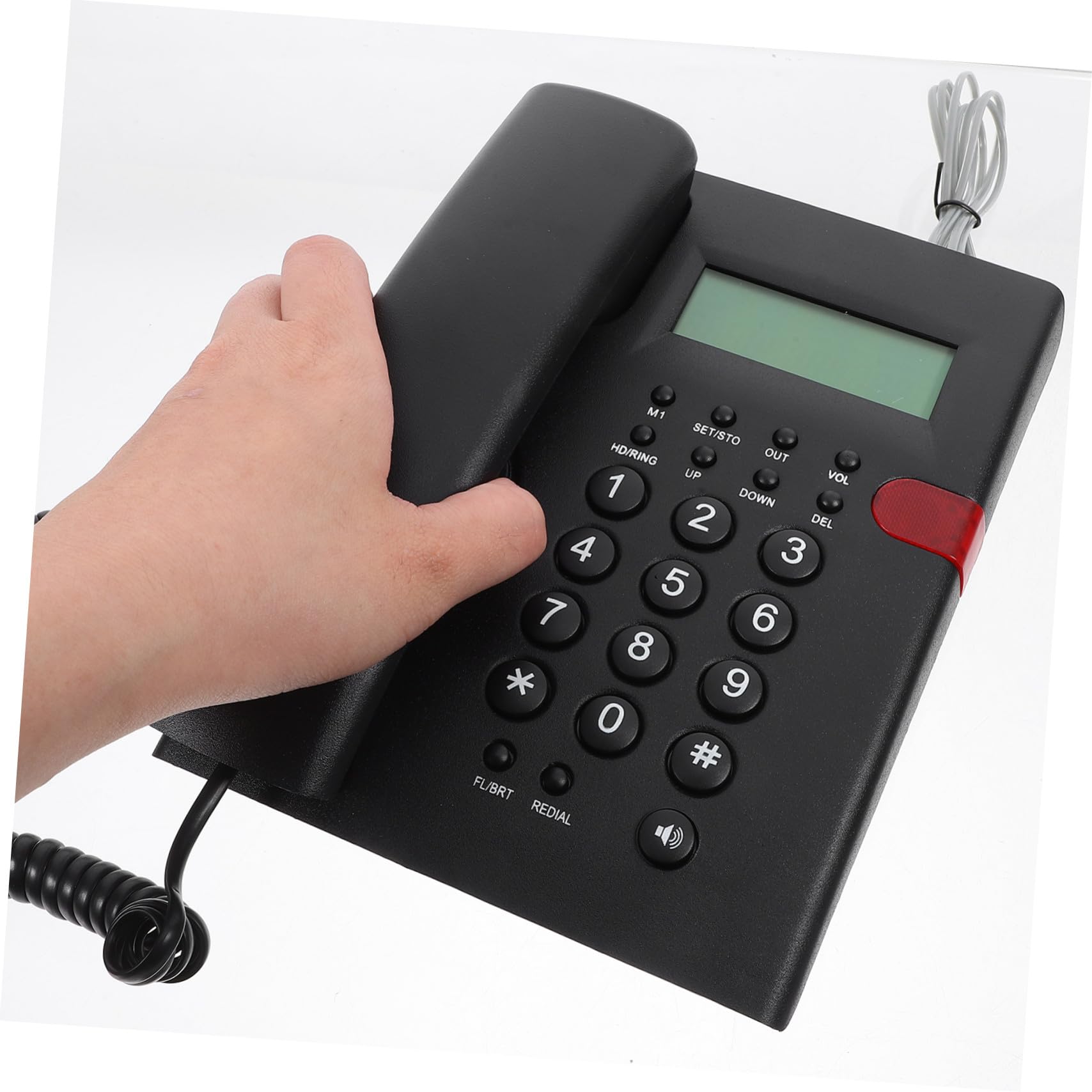 4 Set Telefono con per Anziani Grandi Display Chiamata Vivavoce per Hotel Telefono Affidabile e Facile da Usare