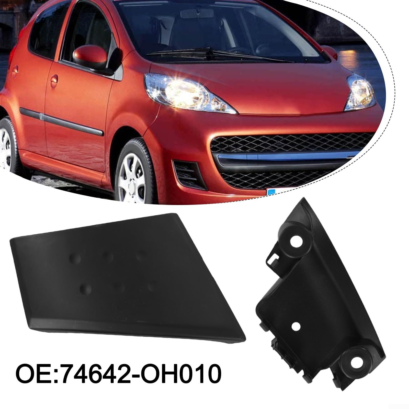 Copertura Maniglia Porta Auto - Compatibile Toyota Aygo Citroen C1 Peugeot 107