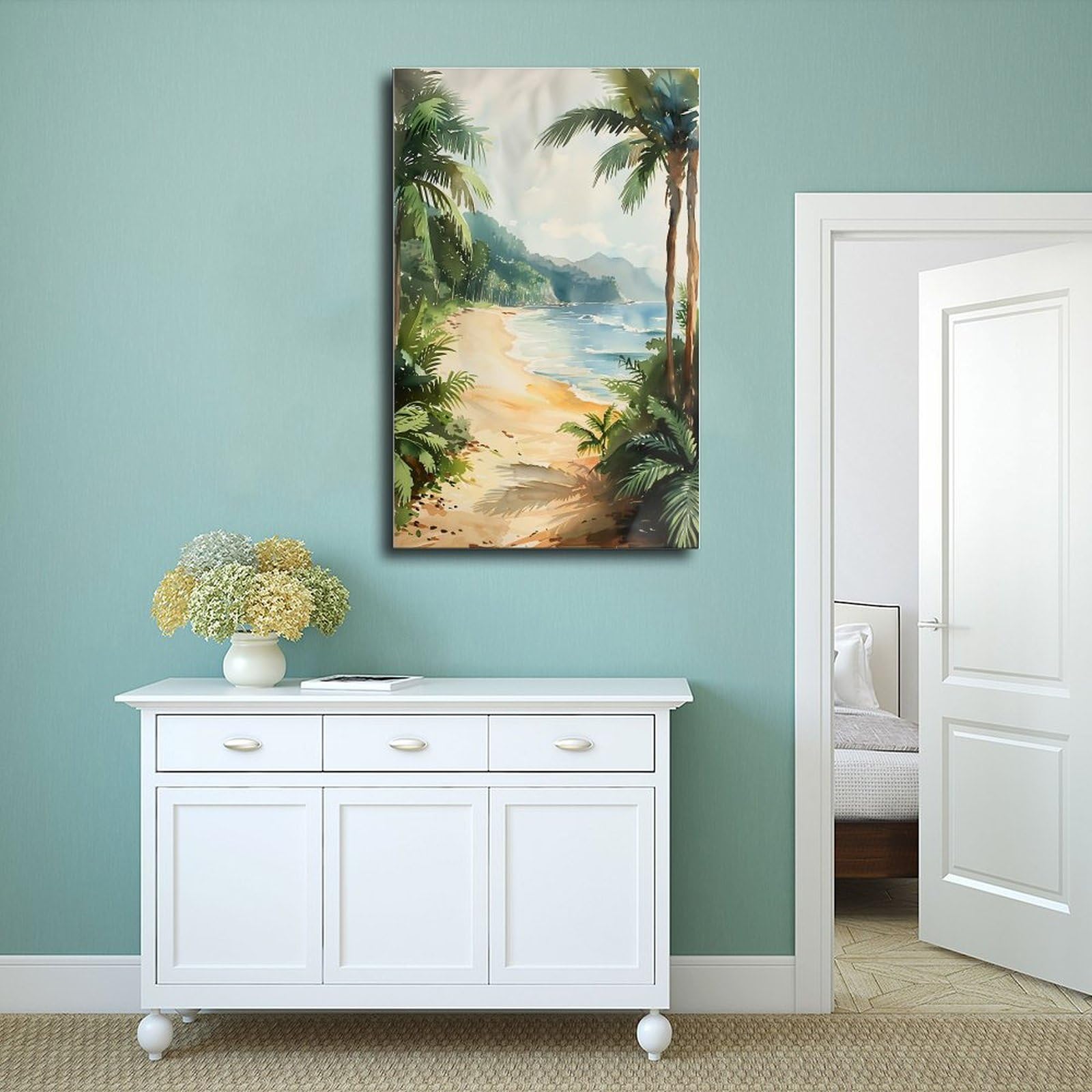 Amazon.com: ZJLAMZ Costa Rica Watercolor Painting Travel Print San
