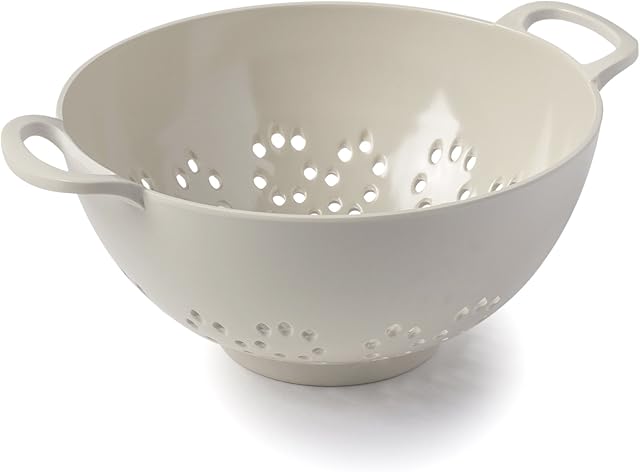 Zeal Colander Small (6/15cm), Melamine, Cream, 19.5 x 15 x 7.5 cm