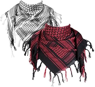 FREE SOLDIER Scarf Military Shemagh Tactical Desert Keffiyeh Head Neck Scarf Arab Wrap with Tassel for Men Women