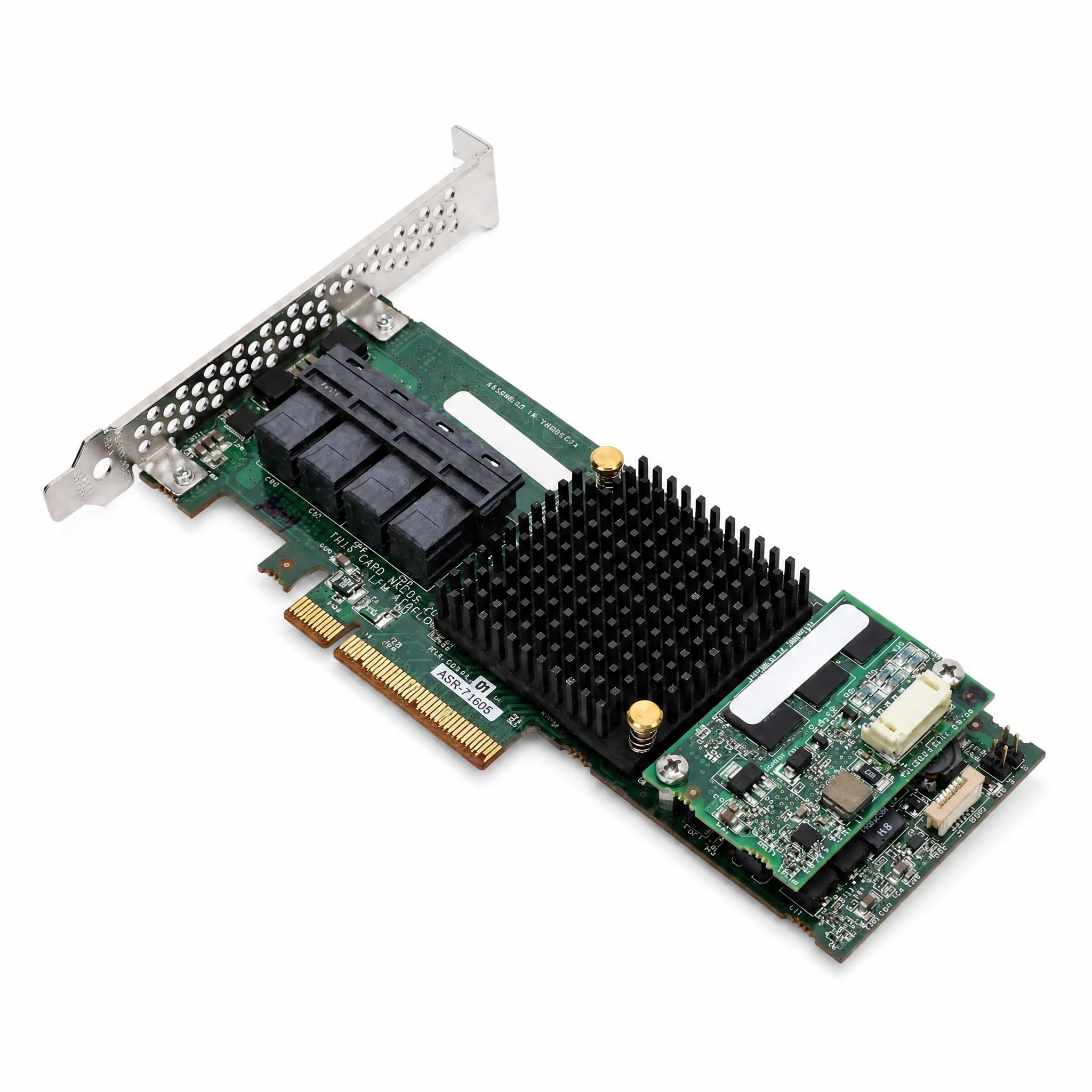 Zunate Scheda controller RAID SAS 71605 da 1 GB di cache 6 GB/s PCIe X8 ad alta velocità con scheda di espansione 8643 a 4 porte ad alte prestazioni per archiviazione server e data center