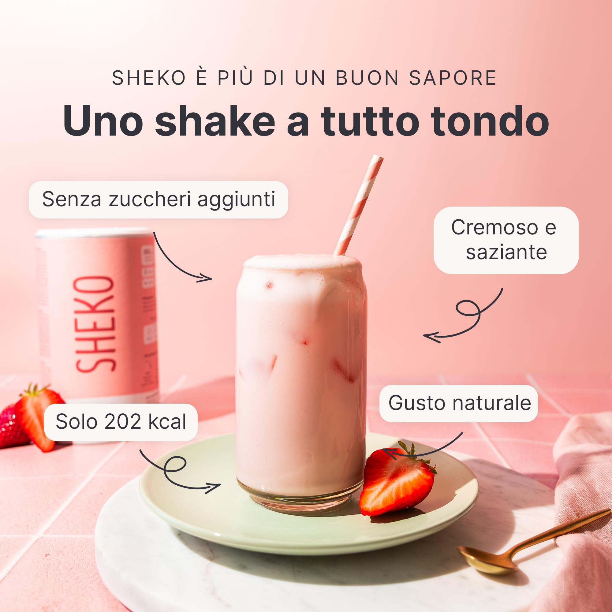 SHEKO Pasto Sostitutivo Dimagrante 3er Bundle – 21 Frullati Proteici 378g