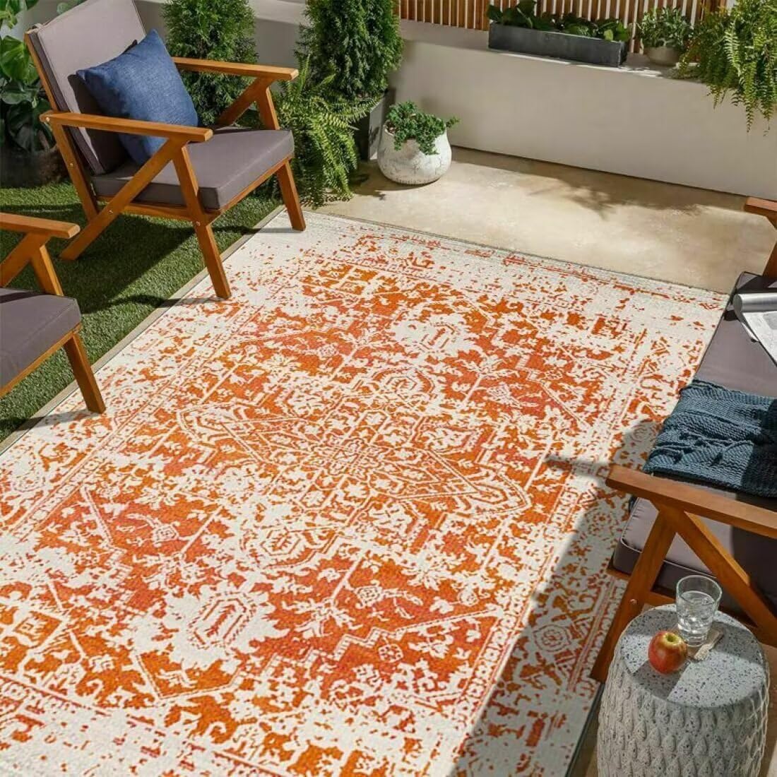 Tapis décoratif de terrasse ensoleillée haut de gamme pour déco chambre bébé
