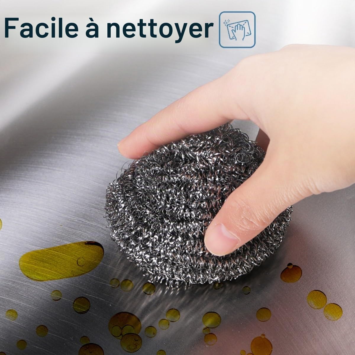 Évier de Cuisine Inox 1 Bac,Évier Cuisine en acier inoxydable,Évier à cuve simple,Évier à Encastrer avec accessoires,38x33cm,42x37cm,48x35cm,50x40cm,53x38cm,60x45cm(38x33 cm)