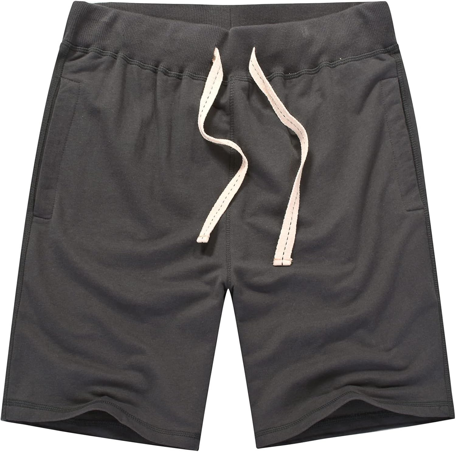 Short en jean pour homme - Décontracté - Léger - Taille élastique - Tendance - Short d'été décontracté - Confortable - Respirant - Confortable - Vintage - Mode - Jogging, beige, XXL