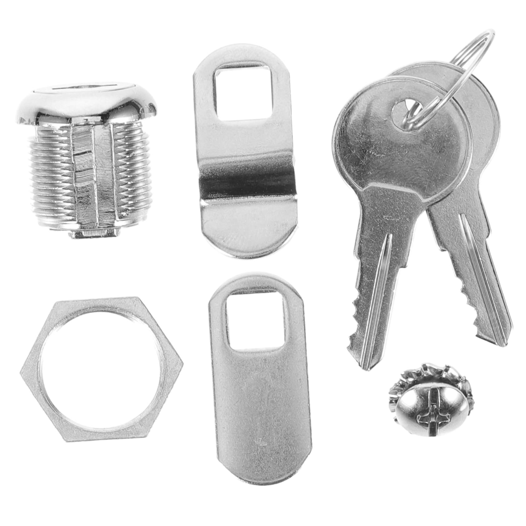 SHINEOFI 5 Ensembles Serrure Clé Serrure de Boîte Aux Lettres Remplacement de Verrou pour Armoire avec Renforcée pour Casiers