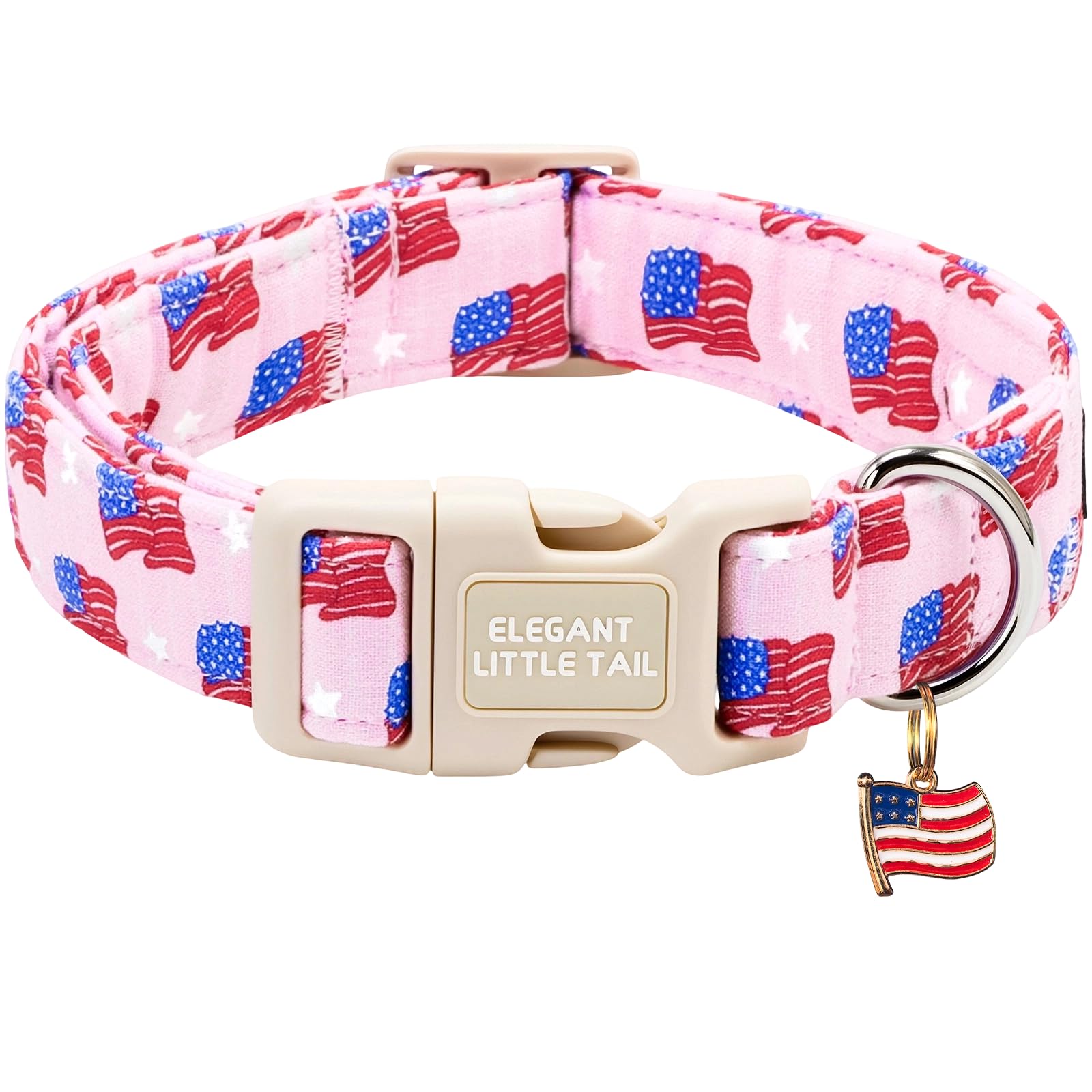 Collier pour chien Elegant little tail robuste en coton à boucle rapide