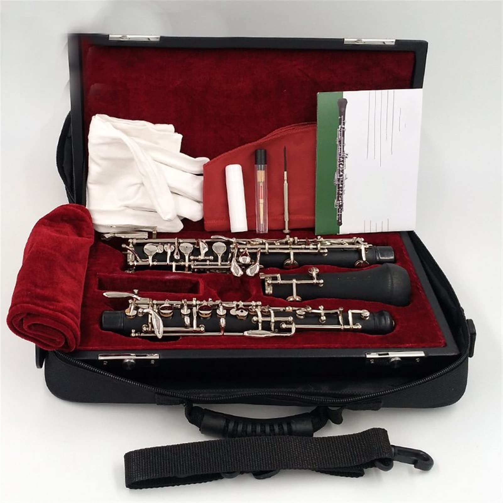KESHUO Professional C Key Oboe Semi-automatic Style Cupro Nickel Nickel Plate Oboe Oboe