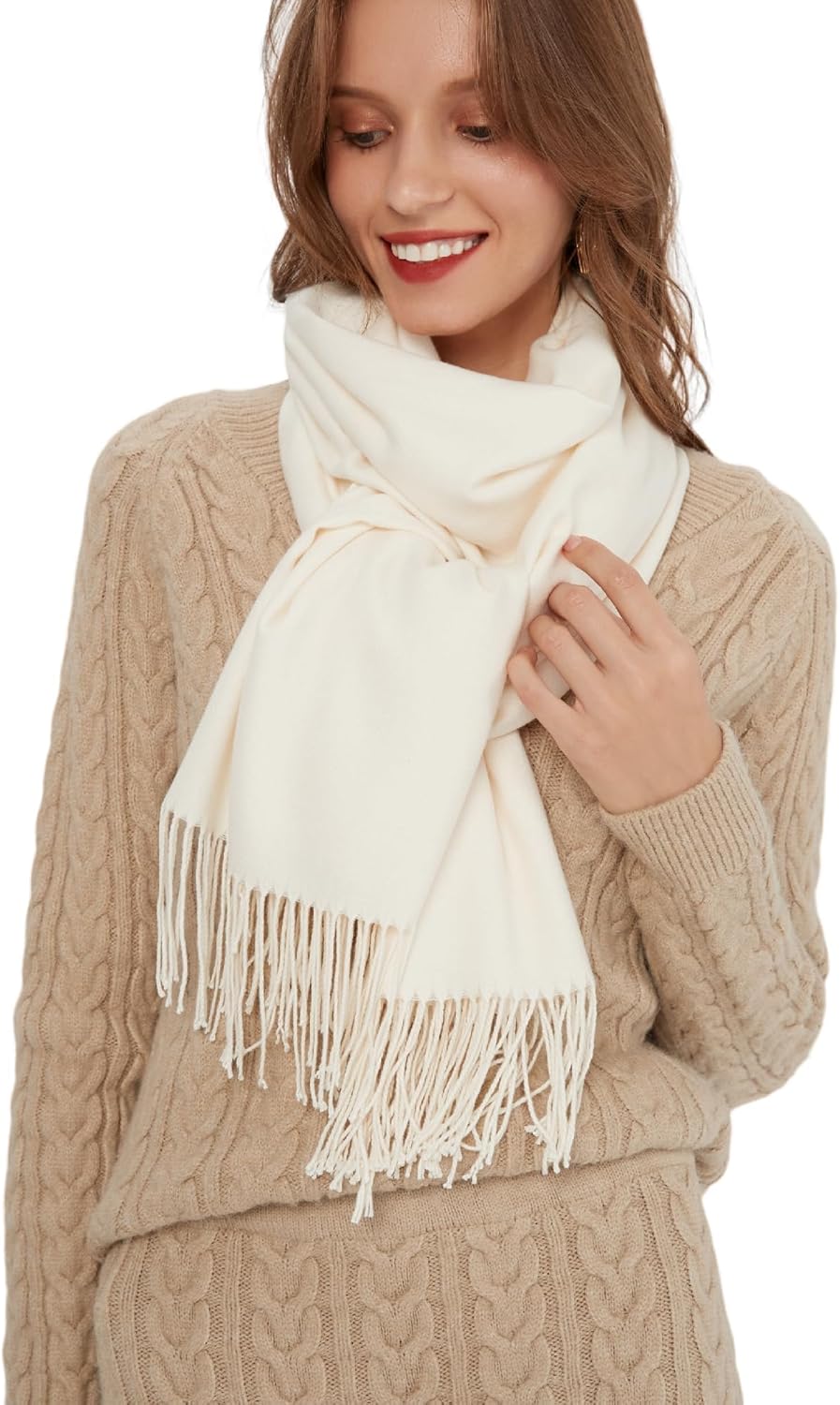 Pashmina Shawl Wrap Soft Cashmere Feel Blanket Scarf for Women, Wedding & Evening Wrap, Winter Warm Fashion Scarves - Image 4