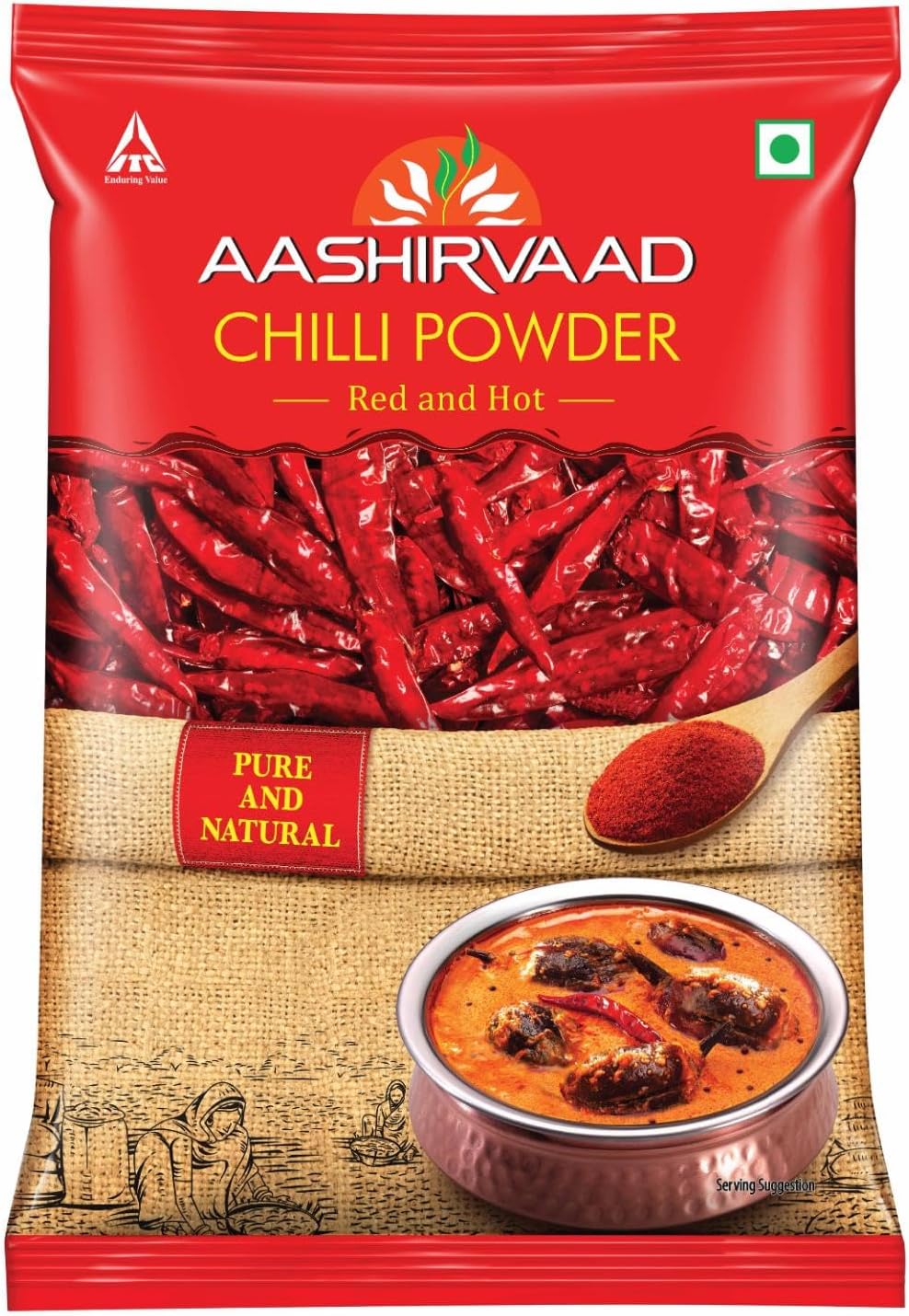 Chilli Powder, 100g Pack, Red Hot Chilli Powder with No Added Flavours and Colours