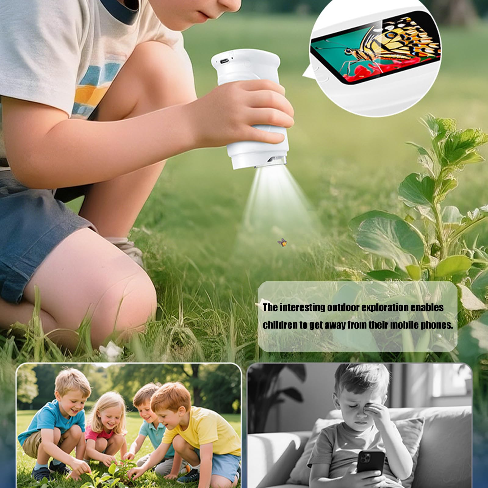 Microscopi digitali portatili per bambini, White