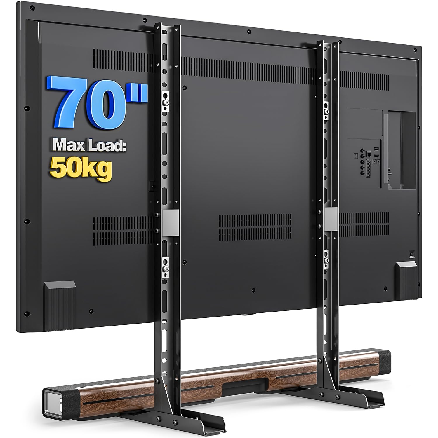 TVON Soporte TV Pie Patas TV Universal de 20-70 Pulgadas Pantallas，Soporte para Television Espacio-ahorrador，Soporte de Pantalla Mesa para TVs Capacidad hasta 50kg，MAX VESA 800x600mm