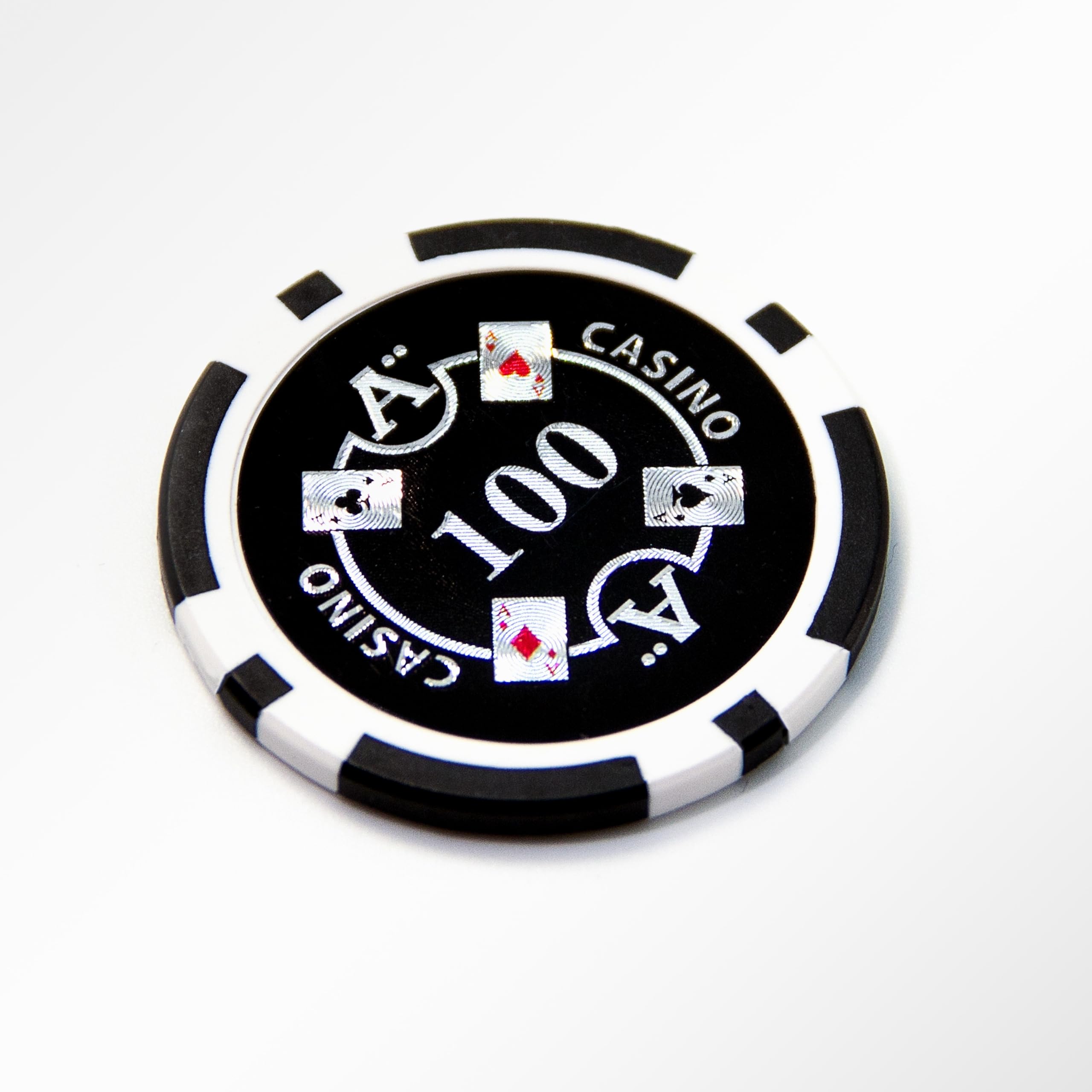 Amazon.com: 50 $100 Ace Casino Clay Composite 13.5 Gram Poker