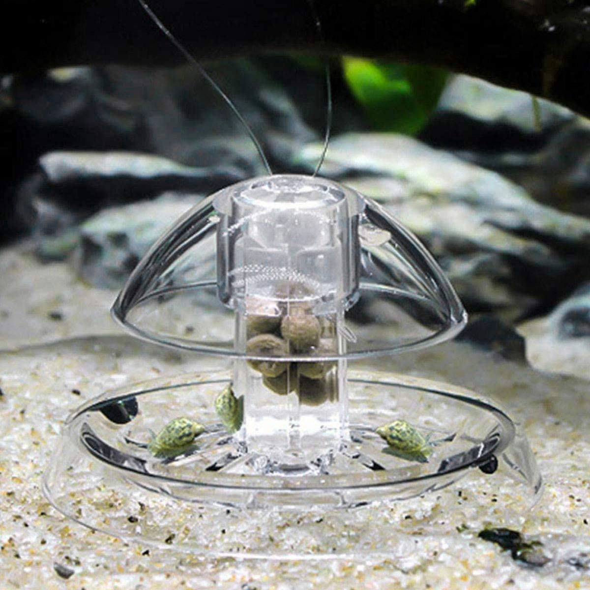 2 Pezzi Trappola per Lumache per Acquario Acquario Plastica Trasparente Trappola per Lumache Acquario Piante Planarian Sanguisuga Catcher 6 Cm