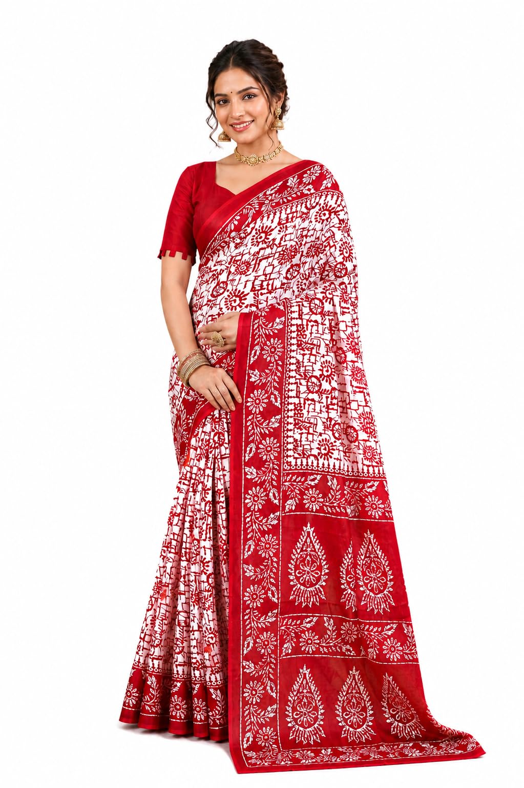 Pure Cotton Saree with Blouse Piece-picture-44