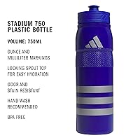 Vista 2 de Botella de agua deportiva reutilizable de plástico adidas 750 ml (28 oz) para estadio
