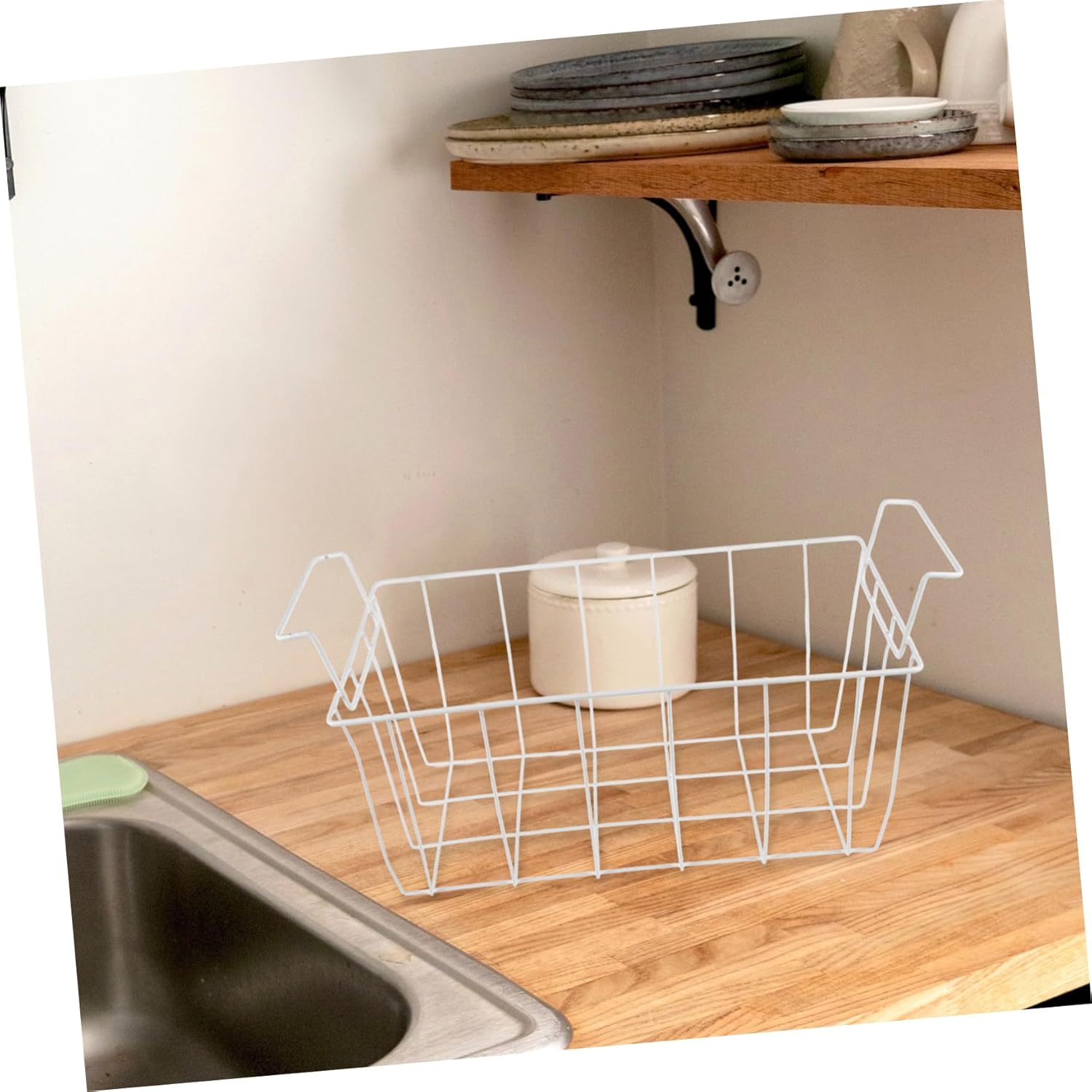 Deep Freezer Wire Basket Coated for Durability Capacity Storage Basket for Freezer and Fridge
