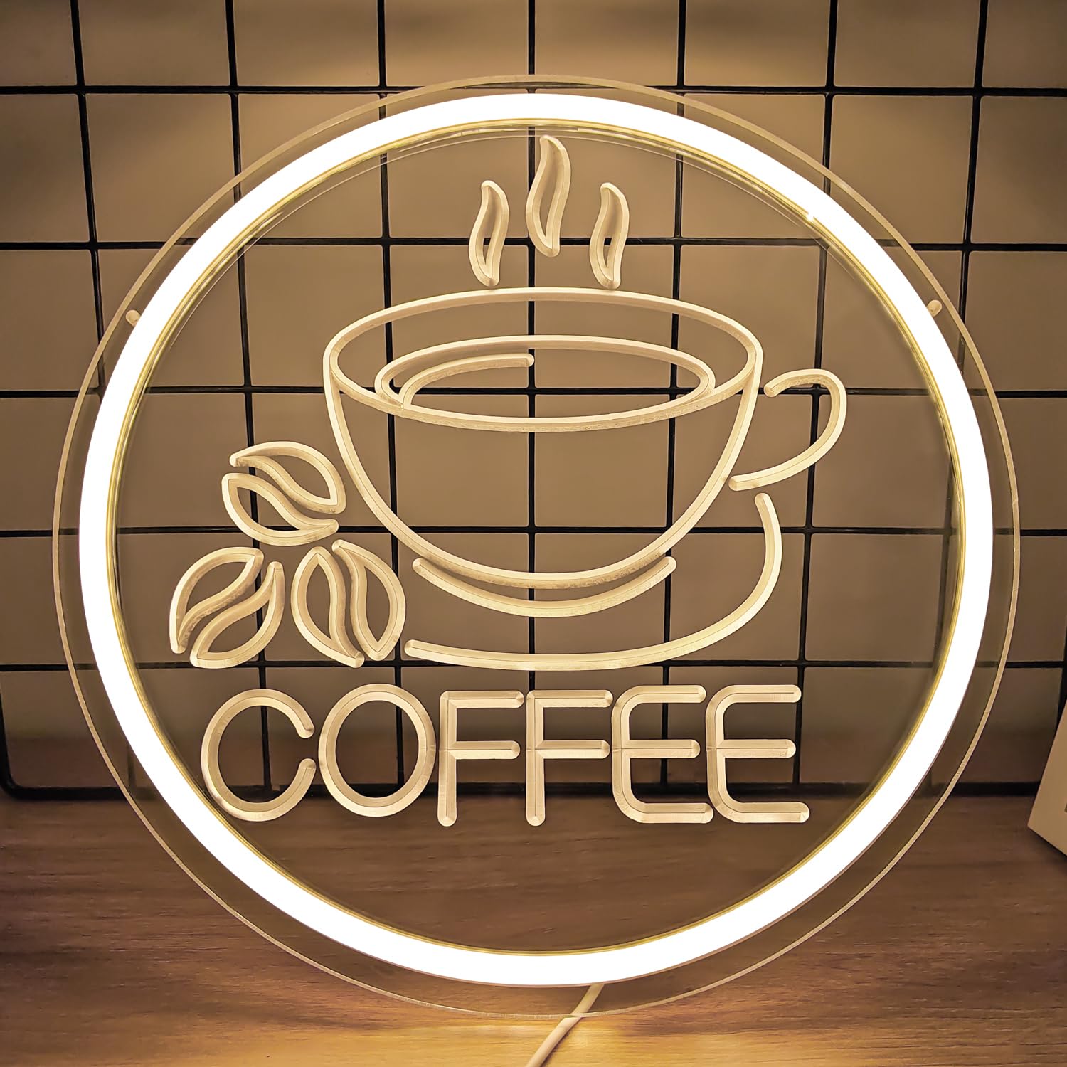 Amazon.co.jp: JanHune コーヒーネオンサイン LEDネオンコーヒーバー