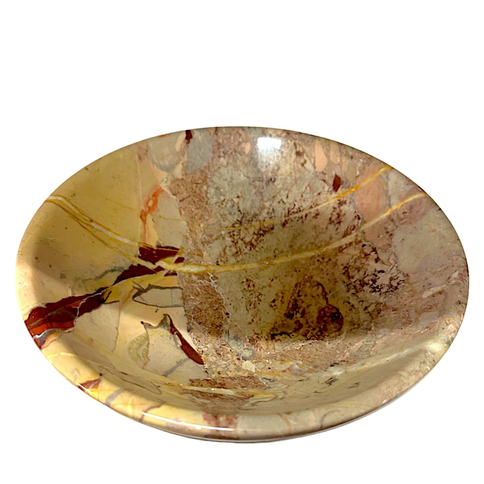 Bol en marbre ocre CBAM 20 cm pour rompre la monotonie de vos tables