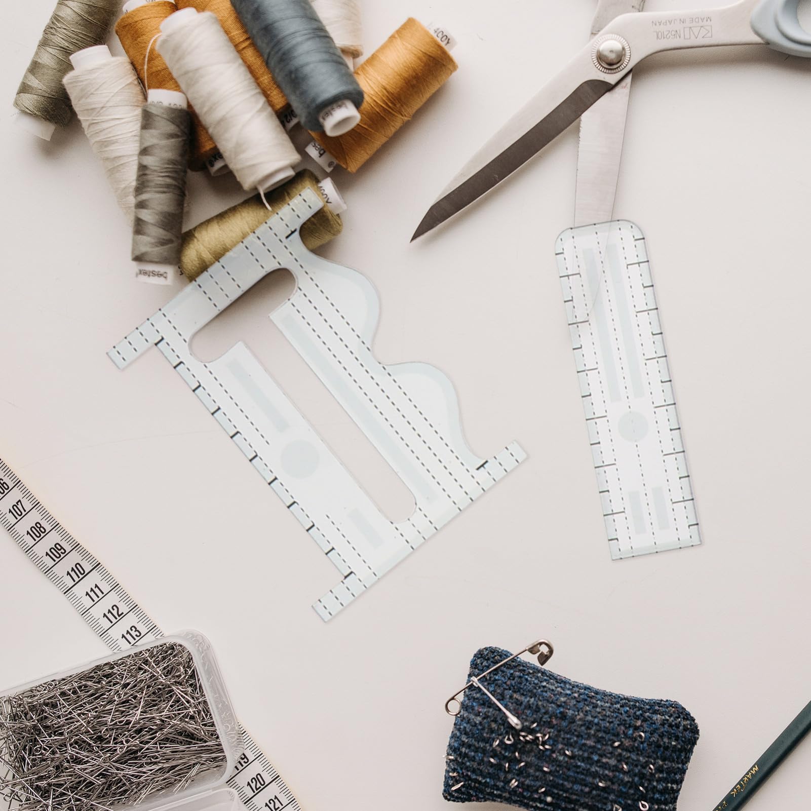 27pezzi Righello Per Patchwork Creatività Cucitura Trasparenti e Hobbisti