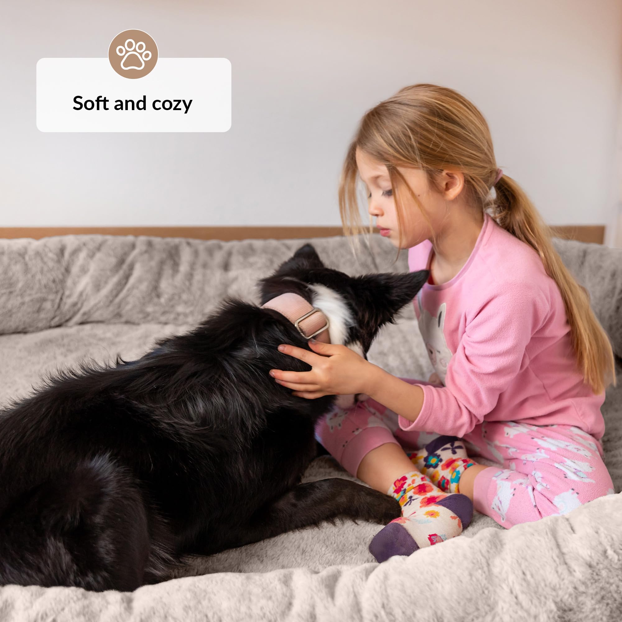 ODOXIA Cama para Humanos y Amigos Peludos | Cama De Perro Human Cálida y Cómoda | Perro Humano De Rosquilla | Gigante para Humanos y Mascotas | del Tamaño Humano
