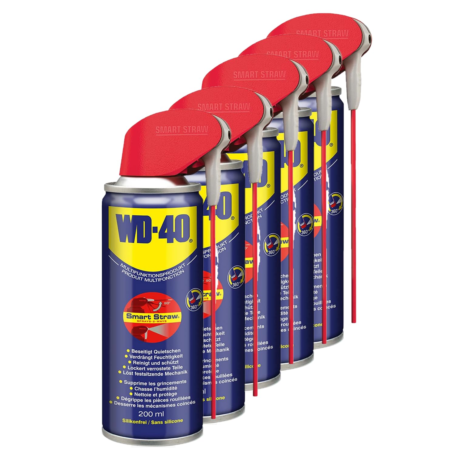 WD-40 Multifunktionsprodukt Smart Straw 5x200ml