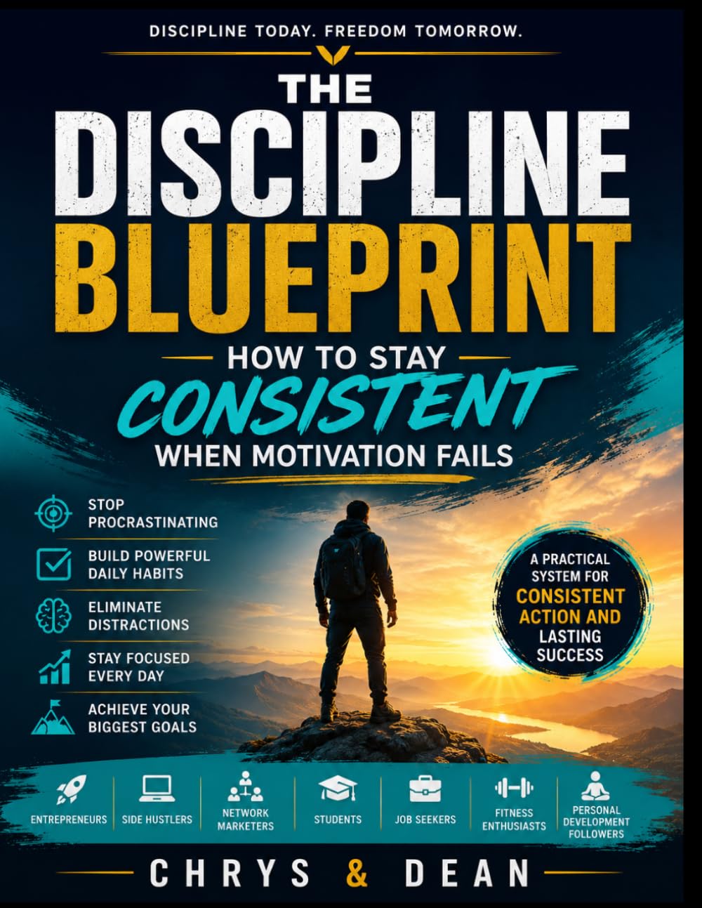THE DISCIPLINE BLUEPRINT: How to stay consistent when motivation fails with proper framework and activities. (A professional design with Premium Paper printing edition)