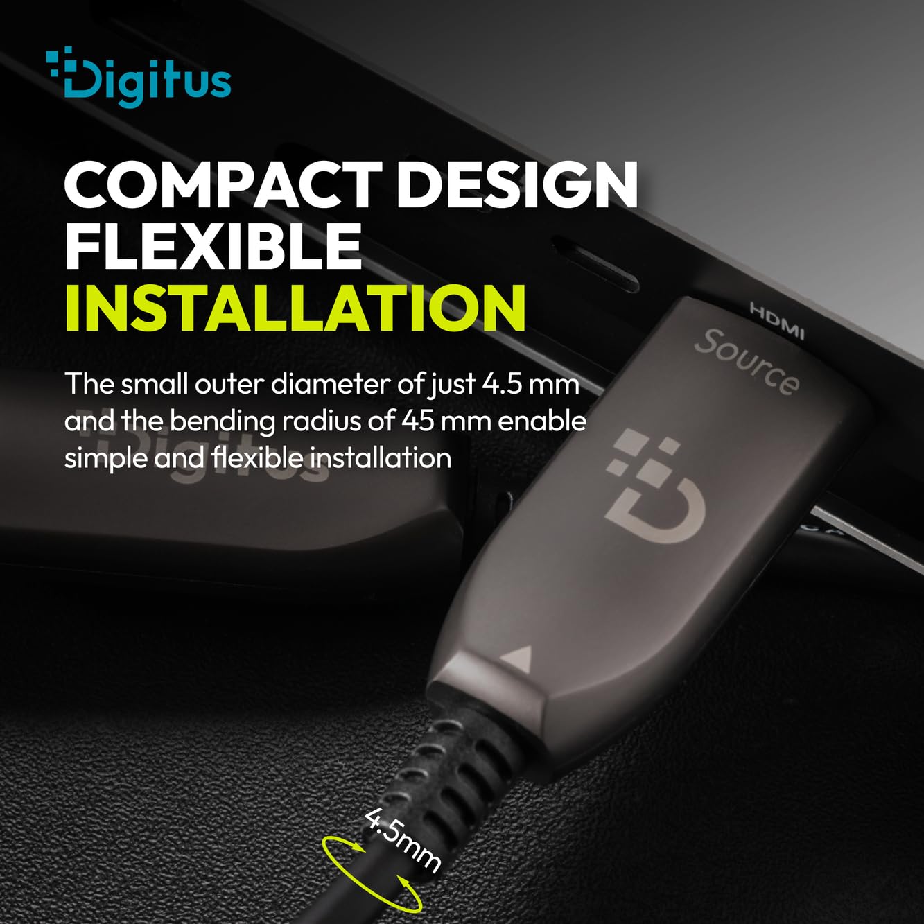 ASSMANN DIGITUS AOC Fiber Optic HDMI Hybrid Cable - HDMI 2.1-8k