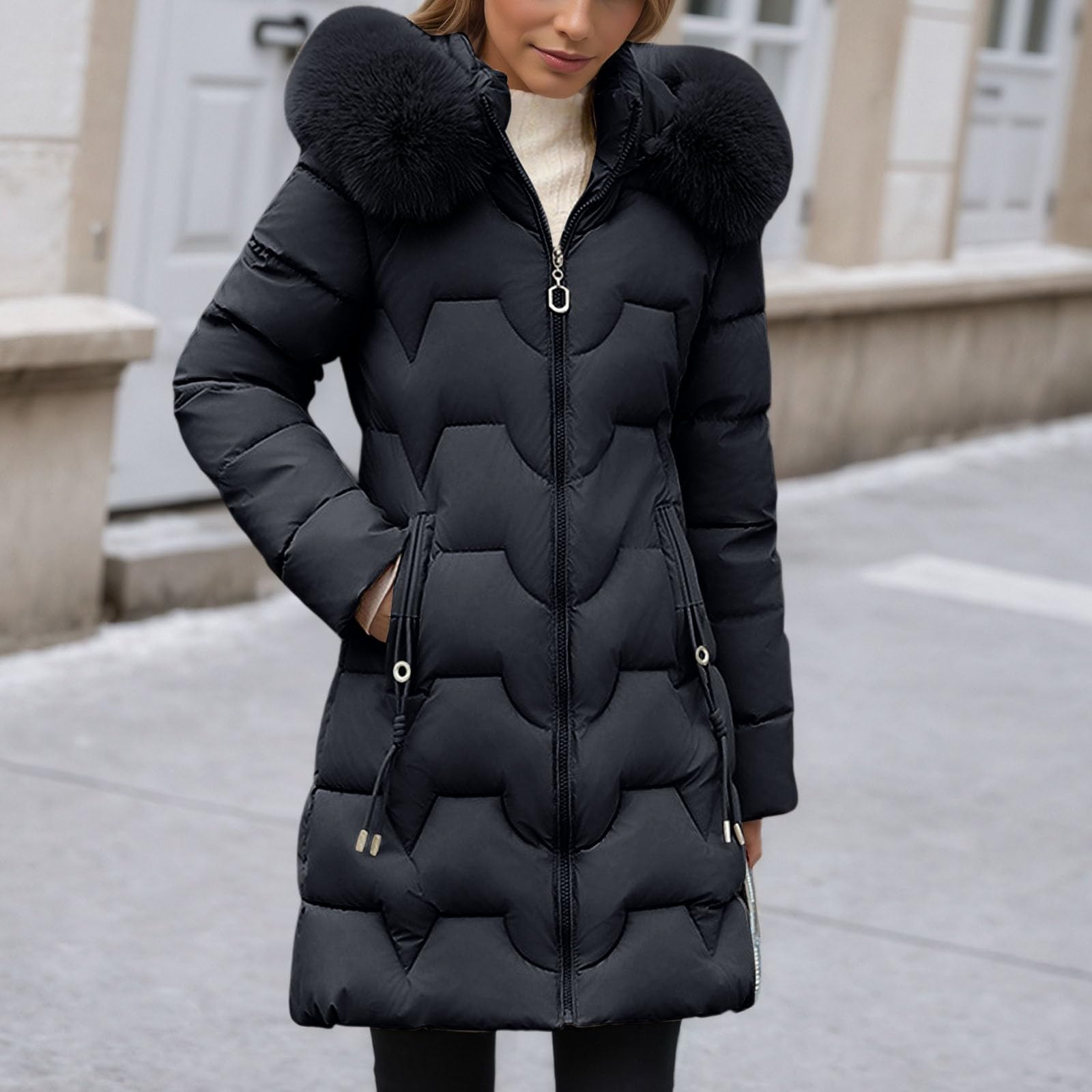 Abrigos De Invierno Para Mujer Chaqueta Mujer Invierno Anorak Abrigos Largos Parkas Chaqueta Gabardina Chaquetones Chubasquero Impermeable De Plumiferos Parka Impermeable Parka Polar Cortavientos