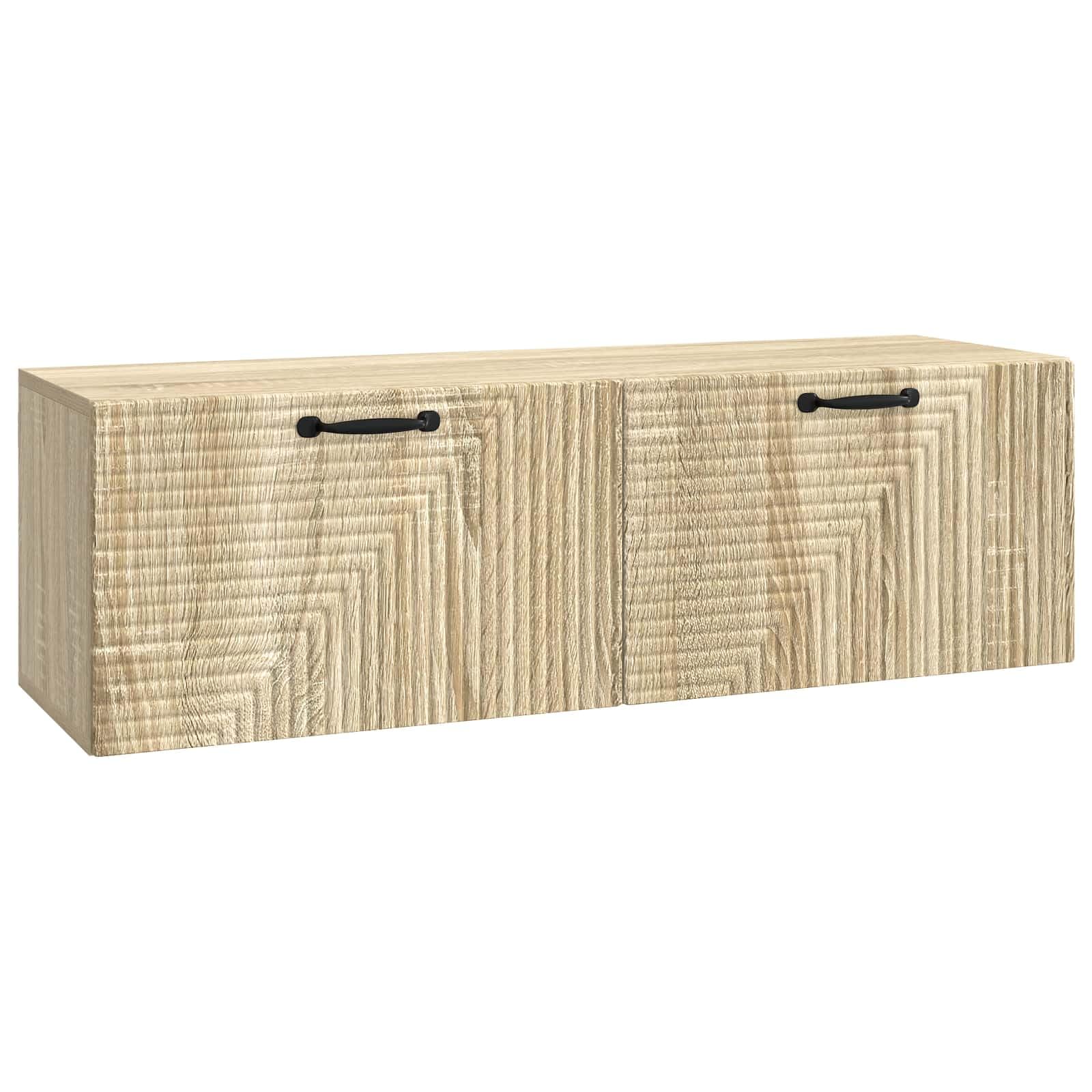 Hothingwell TV-Wandschrank, 98 x 31 x 30 cm, Holz | 90° drehbare Scharniertüren, großer Stauraum, einfache Reinigung mit feuchtem Tuch, platzsparendes Design