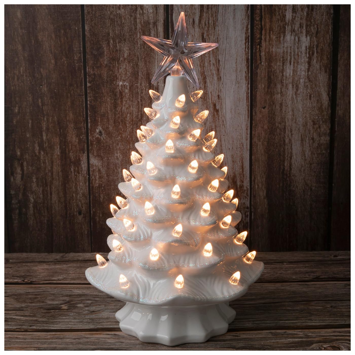 Amazon.com: Hobby Lobby Lighted White Christmas Tree, 15 x 8 x 8