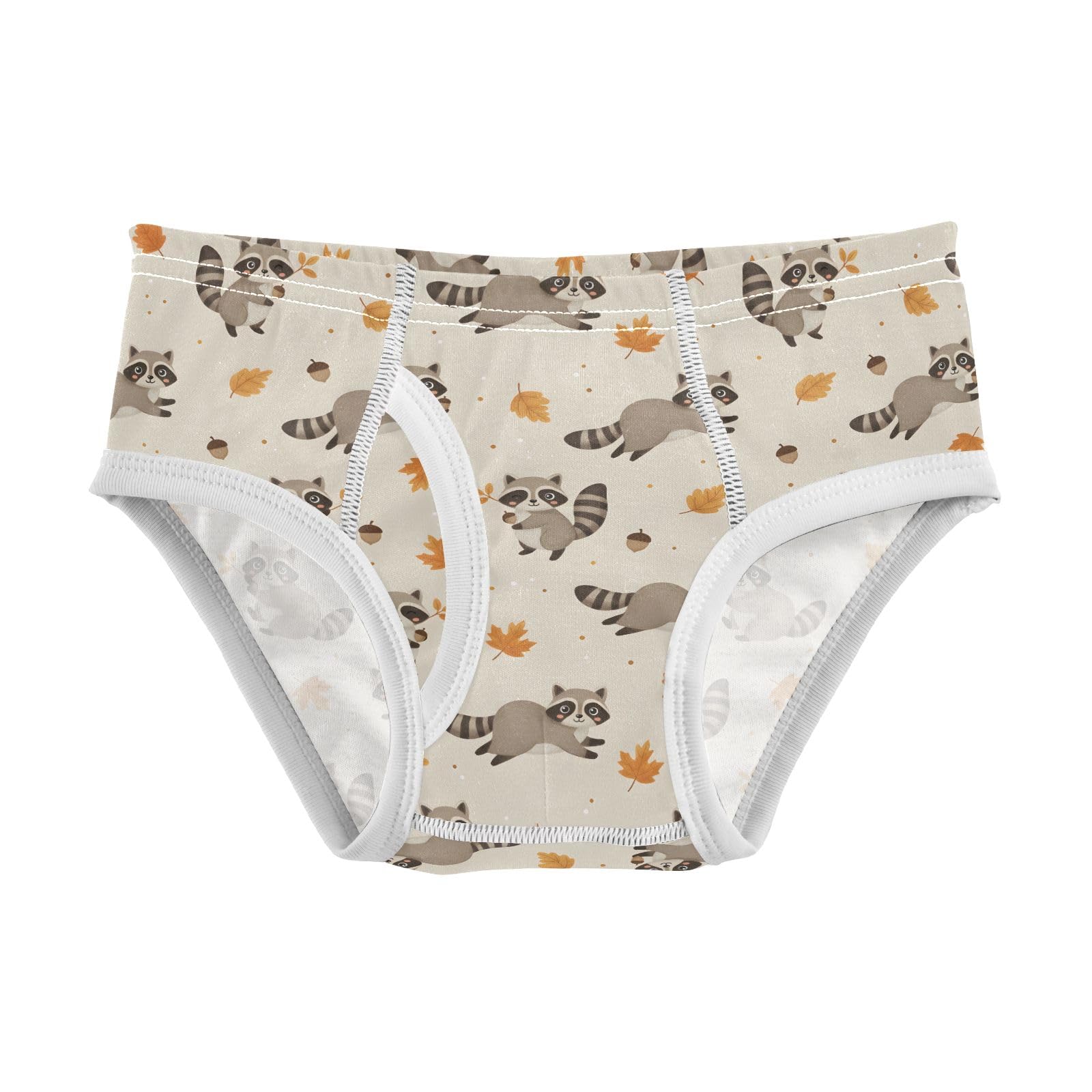 senya Baby Toddler Boys Underwear Kids Exclusive Boxer Briefs Comfort 2T Raccoon Maple Leaves