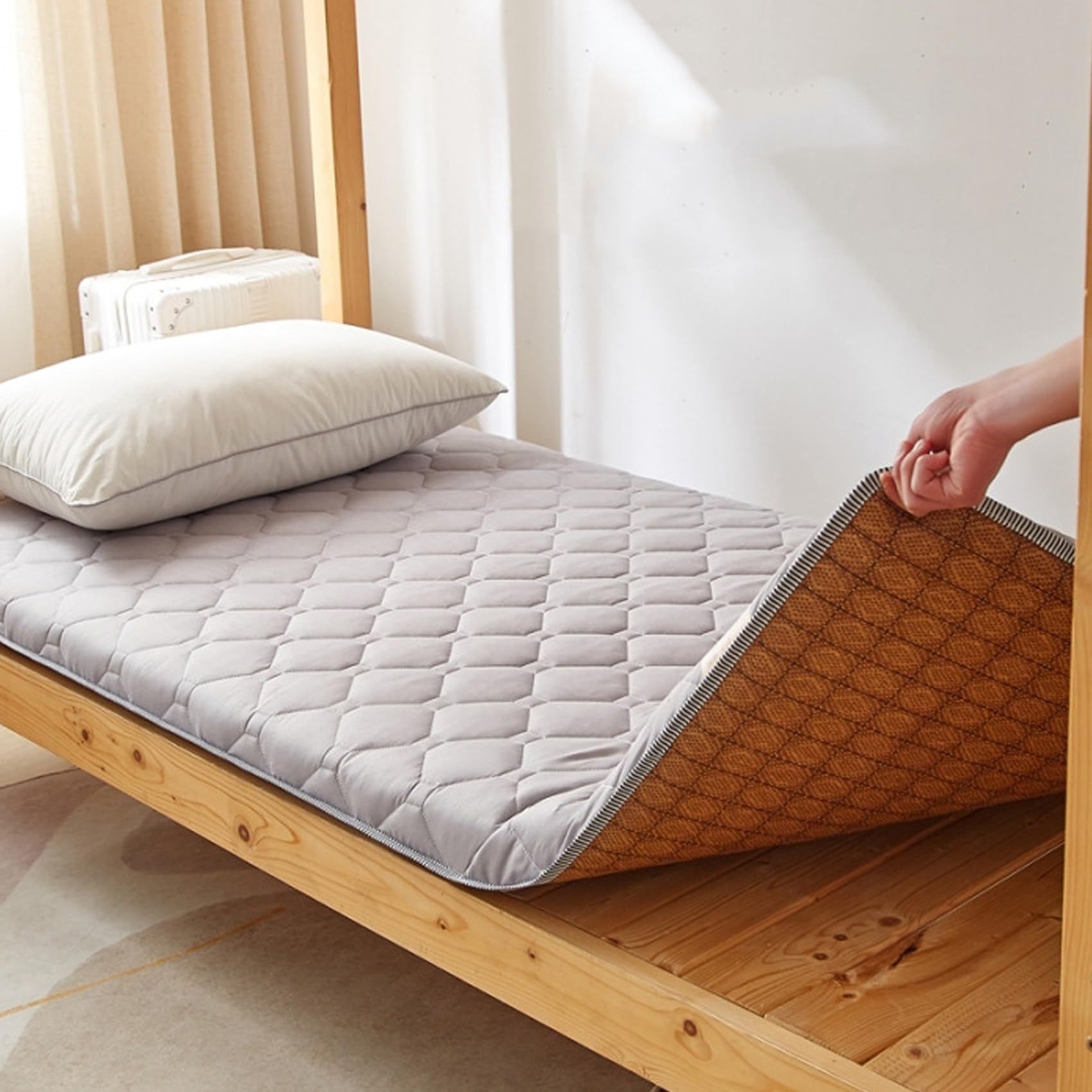 Japanese Floor Futon Mattress Twin Size, Thicken Tatami Sleeping Pad