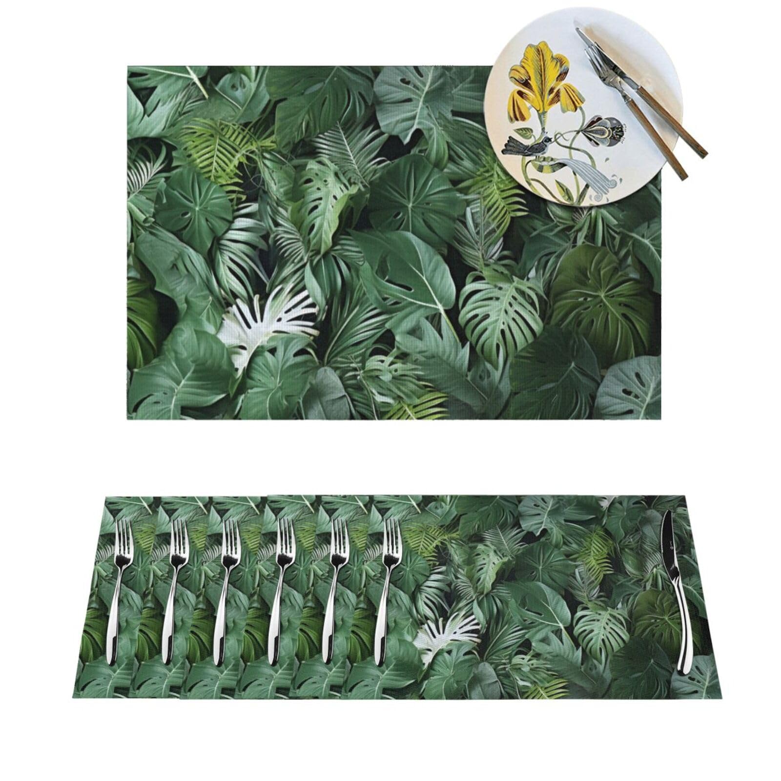 Sets de table en PVC résistants à la chaleur et lavables pour cuisine