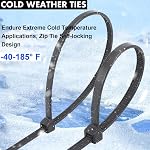 Zip Ties Assorted Sizes 1000 Pack 14+12+10+8+6+4 Inch Cable Ties Heavy Duty Plastic Wire Ties UV Resistant Zipties Black Small Zip Tie Wraps Assortment Cord Management for Home, Office, Gardening