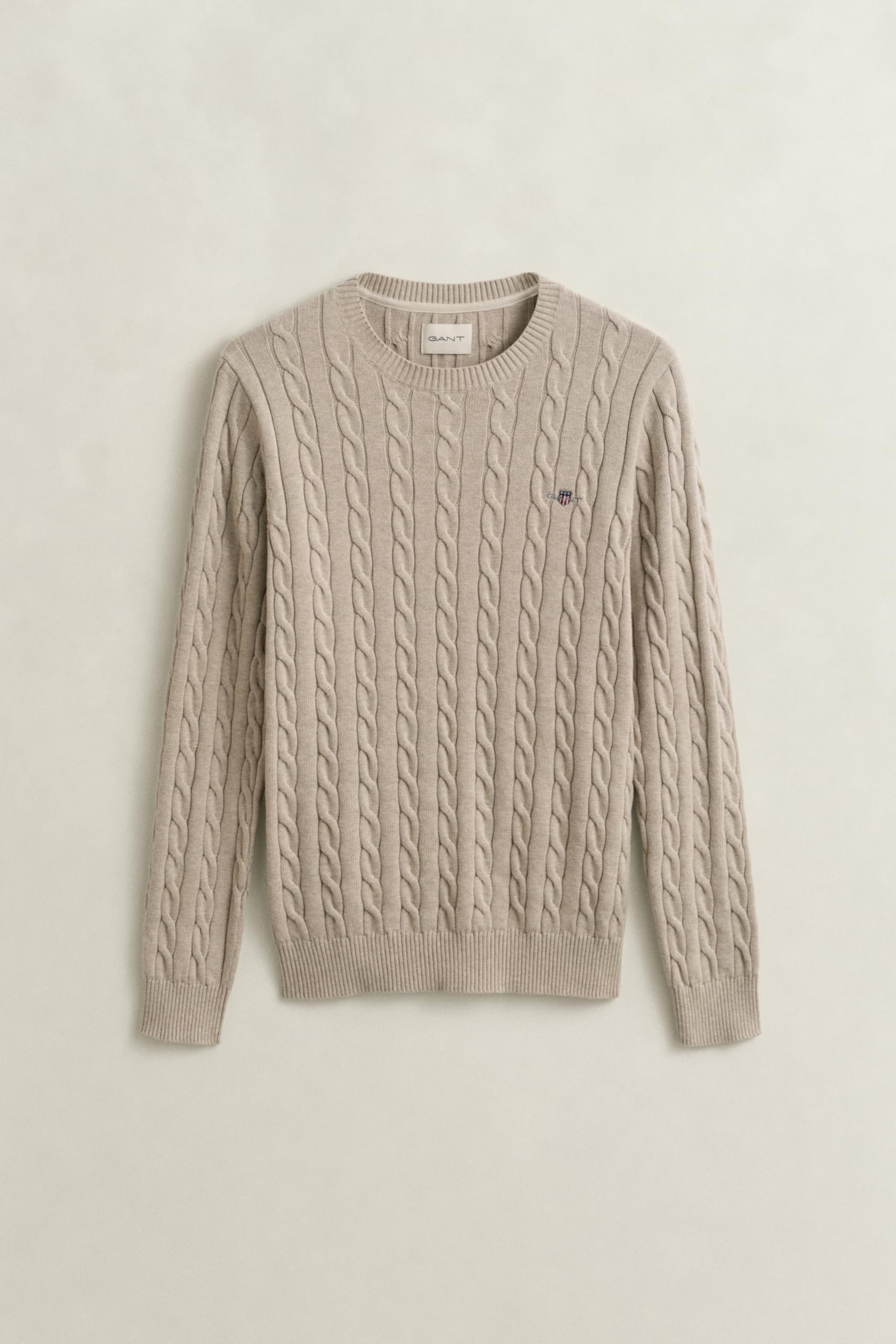 GANT Herren Cotton Cable C-Neck Pullover