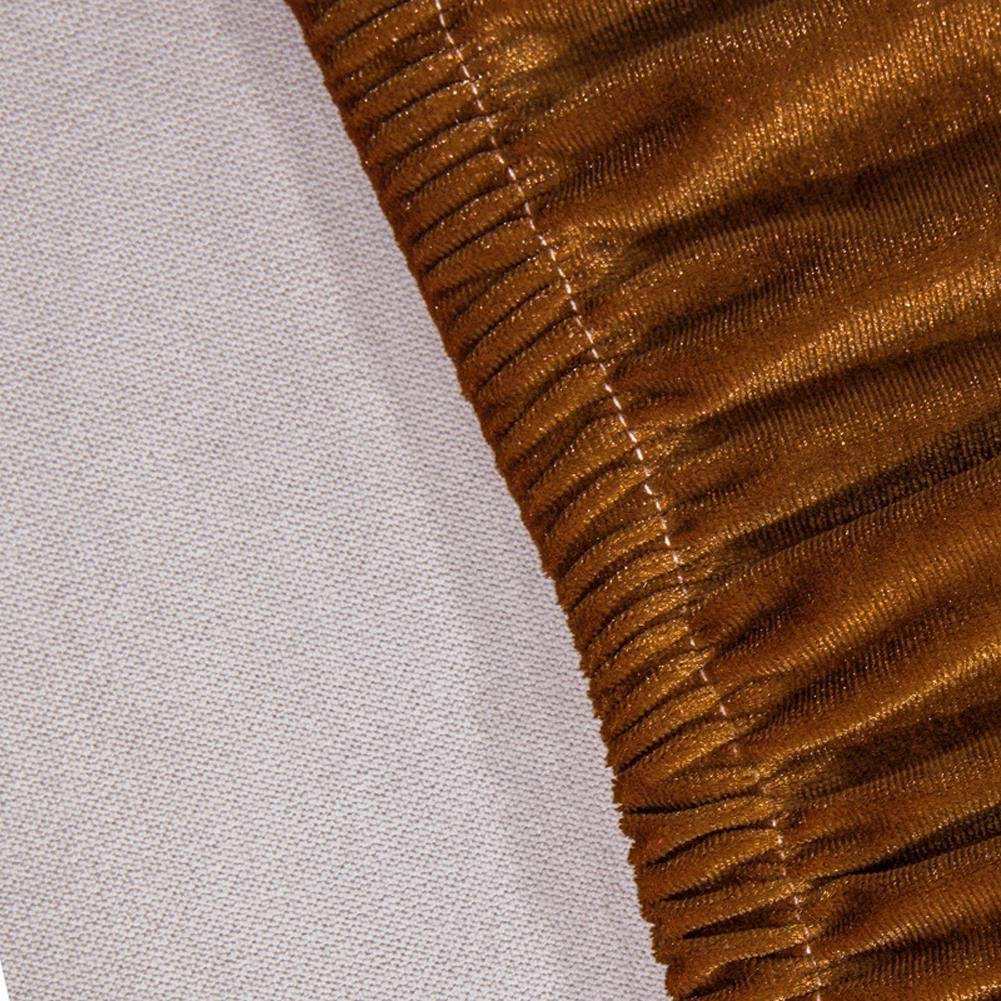Copridivano in morbido velluto volpe, antipolvere, copertura completa per divani pieghevoli, senza braccioli, marrone, XL (190-225 cm), elegante e durevole