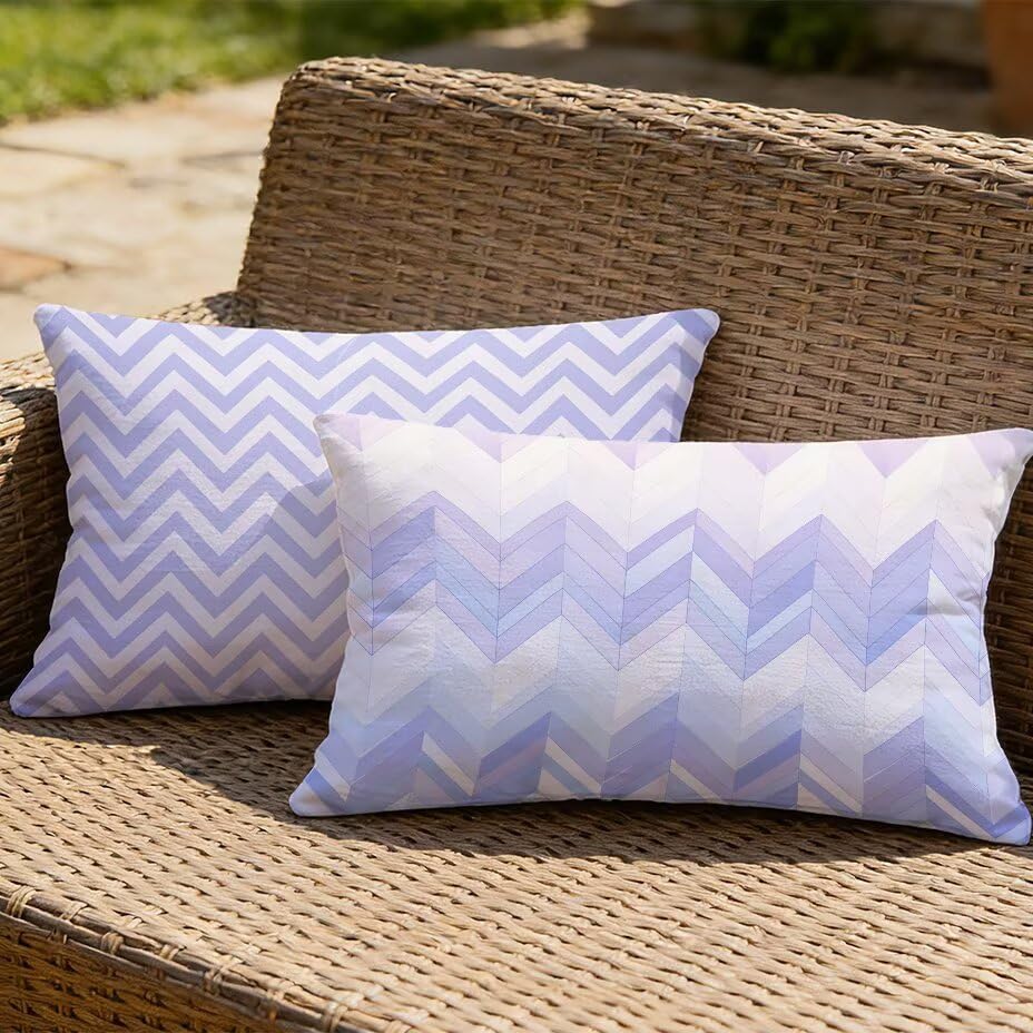 Housse de coussin décorative pour mobilier de jardin imperméable 70x90