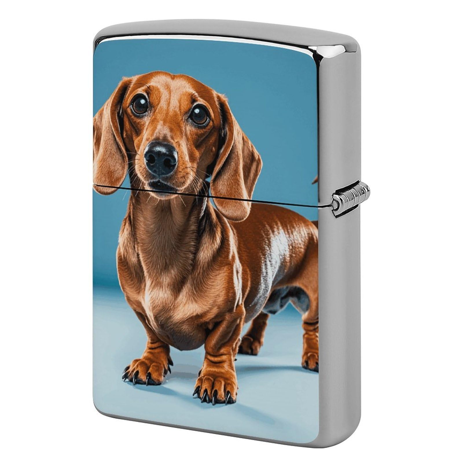 Dachshund Weiner Pet Dog Lighter Case for Men, Personalized Lighter Cover for Valentine's Day Gifts, Flip-Top Lighters Shell for Outdoor, Portable Lighters Protective Sleeve
