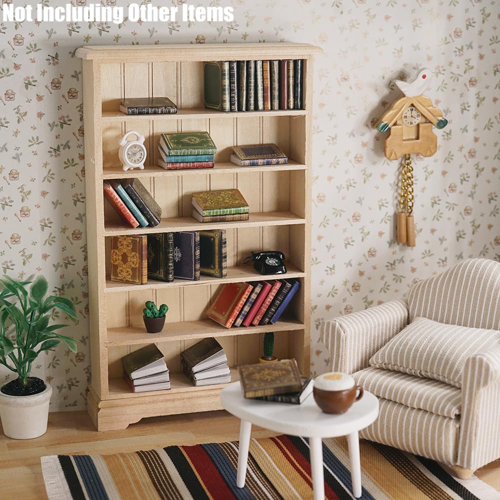 Amazon | Odoria ドールハウス 本棚 レトロ ミニチュア: 73点セット 1