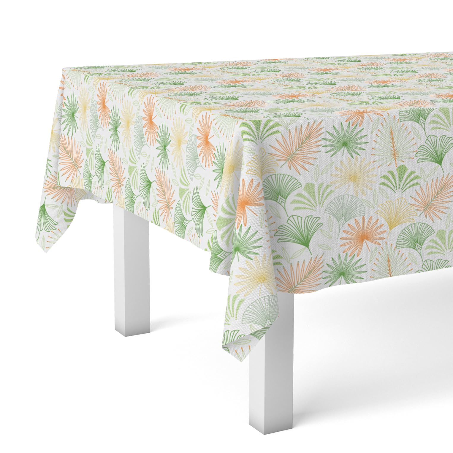 Martina Home Oilcloth Tablecloth Palm Green 240 x 140 cm
