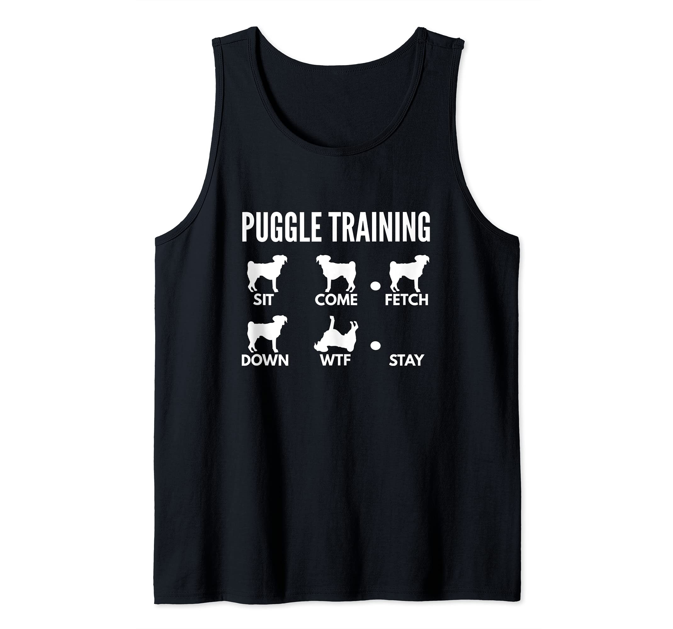 Puggle Training - Puggle Tricks Tank Top, Black